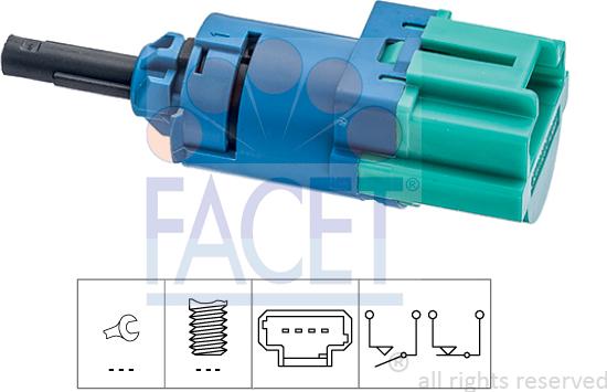 FACET 7.1286 - Bremžu signāla slēdzis www.autospares.lv