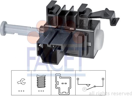 FACET 7.1236 - Slēdzis, Sajūga vadība (Tempomat) www.autospares.lv