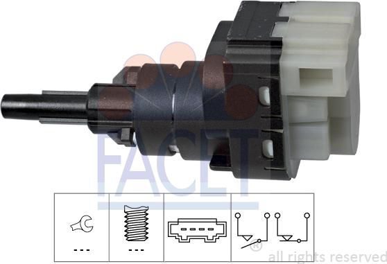 FACET 7.1229 - Brake Light Switch / Clutch www.autospares.lv