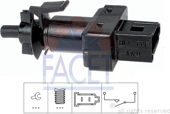 FACET 7.1222 - Bremžu signāla slēdzis www.autospares.lv