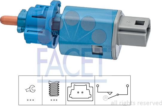 FACET 7.1274 - Slēdzis, Sajūga vadība (Tempomat) www.autospares.lv