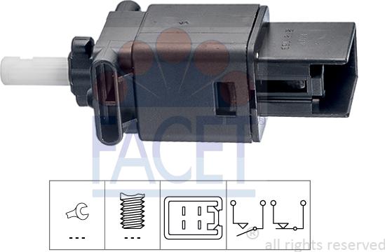 FACET 7.1272 - Bremžu signāla slēdzis www.autospares.lv