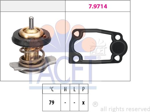 FACET 7.8942 - Termostats, Dzesēšanas šķidrums www.autospares.lv