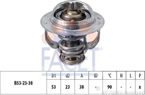 FACET 7.8957S - Termostats, Dzesēšanas šķidrums www.autospares.lv