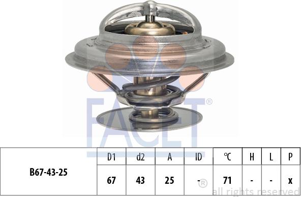 FACET 7.8979S - Coolant thermostat / housing www.autospares.lv