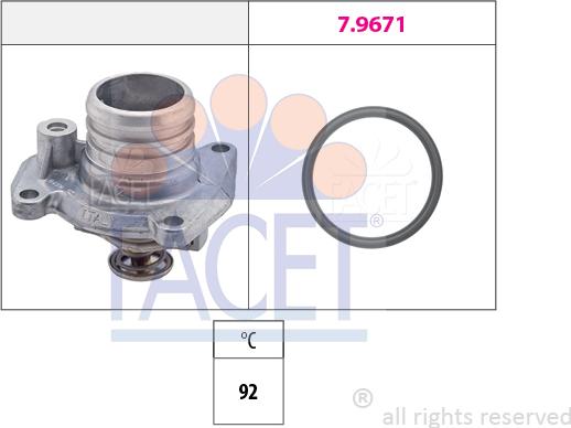 FACET 7.8458 - Termostats, Dzesēšanas šķidrums www.autospares.lv