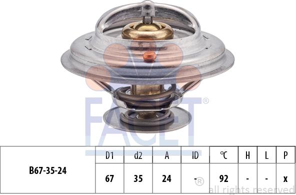 FACET 7.8401S - Termostats, Dzesēšanas šķidrums www.autospares.lv