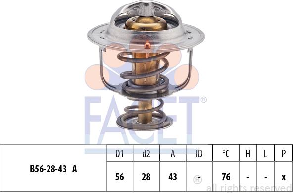 FACET 7.8403S - Термостат охлаждающей жидкости / корпус www.autospares.lv