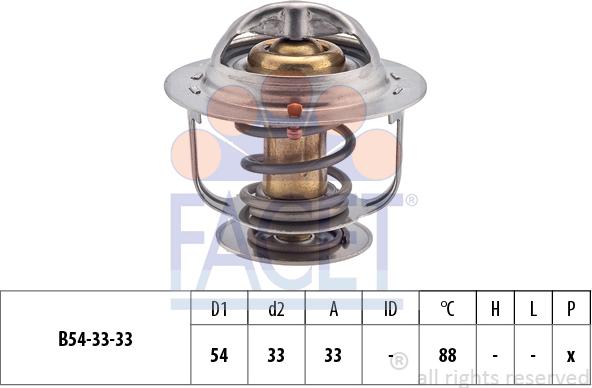 FACET 7.8414S - Termostats, Dzesēšanas šķidrums www.autospares.lv