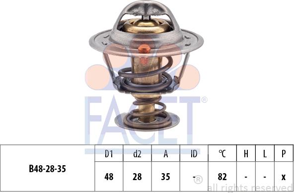 FACET 7.8415S - Термостат охлаждающей жидкости / корпус www.autospares.lv