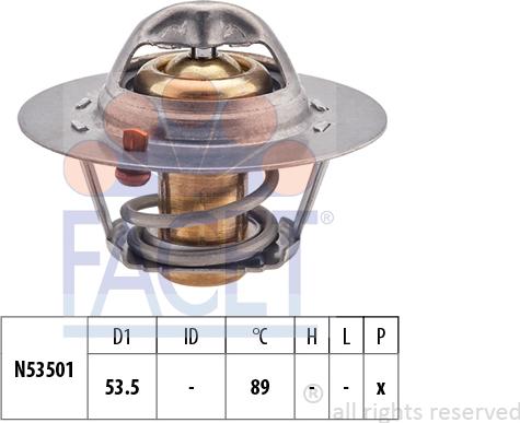 FACET 7.8416S - Termostats, Dzesēšanas šķidrums autospares.lv