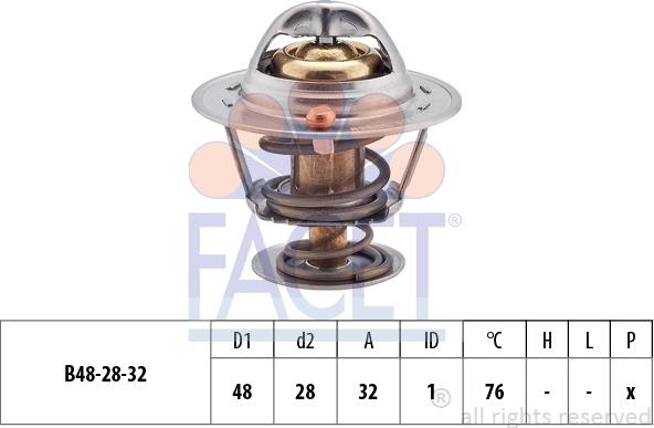 FACET 7.8418S - Термостат охлаждающей жидкости / корпус www.autospares.lv