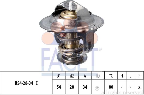 FACET 7.8694S - Termostats, Dzesēšanas šķidrums www.autospares.lv