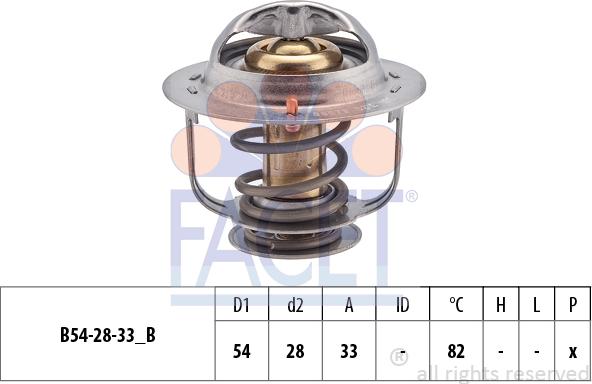 FACET 7.8657S - Termostats, Dzesēšanas šķidrums autospares.lv