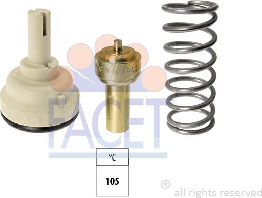 FACET 7.8618S - Termostats, Dzesēšanas šķidrums www.autospares.lv