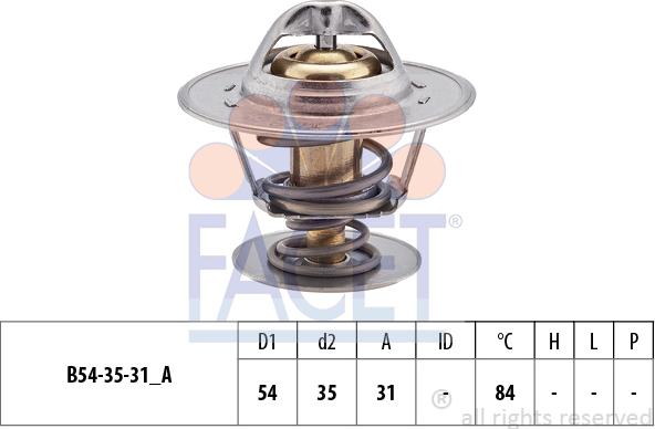 FACET 7.8612S - Termostats, Dzesēšanas šķidrums www.autospares.lv