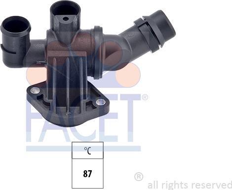 FACET 7.8680 - Termostats, Dzesēšanas šķidrums www.autospares.lv