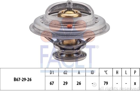 FACET 7.8638S - Termostats, Dzesēšanas šķidrums autospares.lv