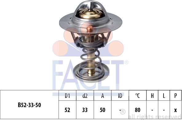 FACET 7.8674S - Termostats, Dzesēšanas šķidrums autospares.lv