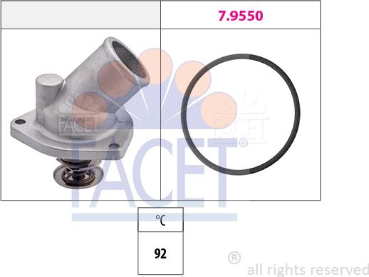 FACET 7.8196 - Termostats, Dzesēšanas šķidrums autospares.lv