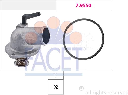 FACET 7.8157 - Termostats, Dzesēšanas šķidrums www.autospares.lv