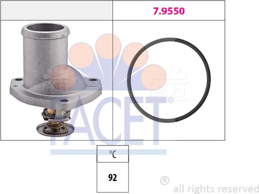 FACET 7.8188 - Termostats, Dzesēšanas šķidrums autospares.lv