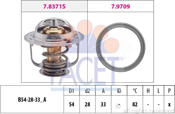 FACET 7.8845 - Termostats, Dzesēšanas šķidrums autospares.lv