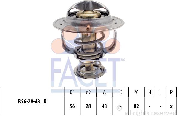 FACET 7.8399S - Термостат охлаждающей жидкости / корпус www.autospares.lv