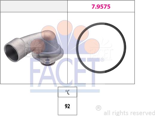 FACET 7.8349 - Termostats, Dzesēšanas šķidrums autospares.lv