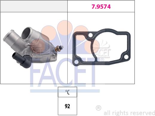 FACET 7.8344 - Termostats, Dzesēšanas šķidrums autospares.lv