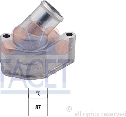 FACET 7.8352 - Termostats, Dzesēšanas šķidrums www.autospares.lv