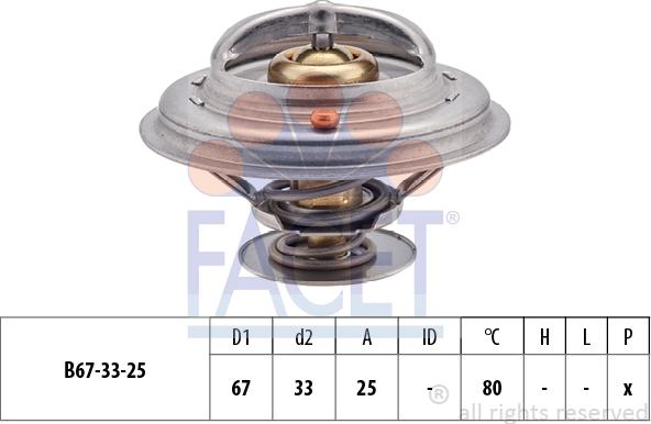 FACET 7.8301S - Термостат охлаждающей жидкости / корпус www.autospares.lv