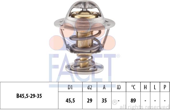 FACET 7.8389S - Termostats, Dzesēšanas šķidrums www.autospares.lv