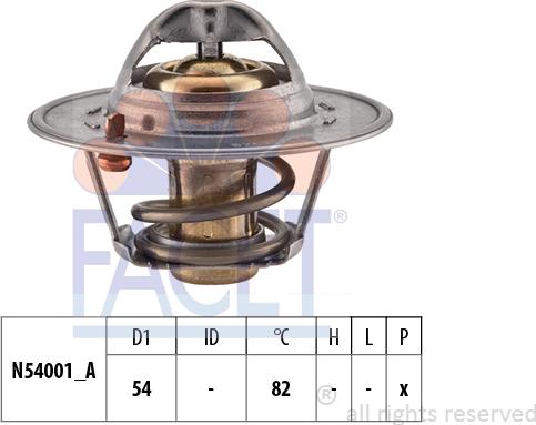 FACET 7.8337S - Termostats, Dzesēšanas šķidrums autospares.lv