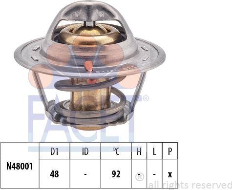 FACET 7.8376S - Termostats, Dzesēšanas šķidrums www.autospares.lv