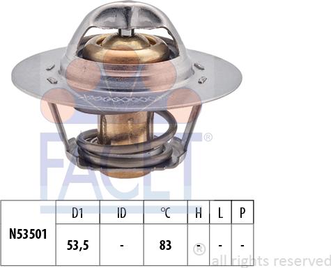 FACET 7.8240S - Coolant thermostat / housing www.autospares.lv