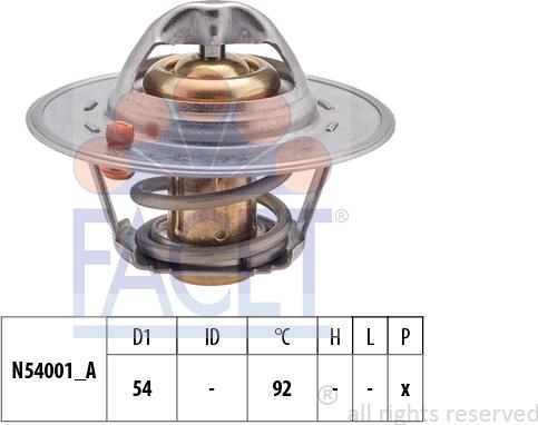 FACET 7.8204S - Termostats, Dzesēšanas šķidrums autospares.lv