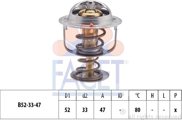 FACET 7.8205S - Termostats, Dzesēšanas šķidrums autospares.lv