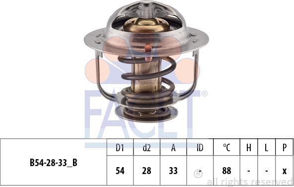 FACET 7.8216S - Термостат охлаждающей жидкости / корпус www.autospares.lv