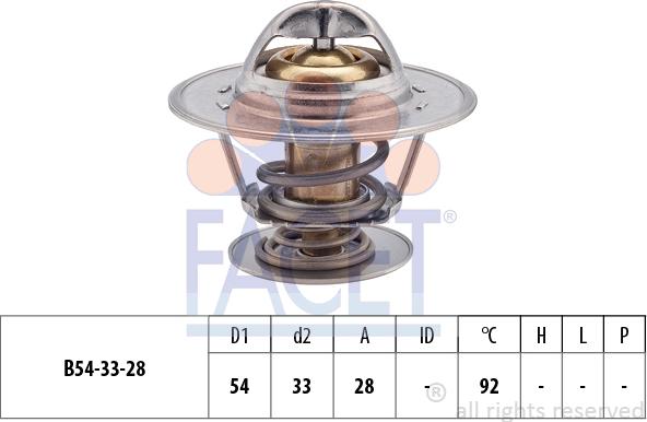 FACET 7.8213S - Coolant thermostat / housing www.autospares.lv