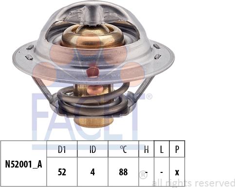 FACET 7.8232S - Termostats, Dzesēšanas šķidrums autospares.lv