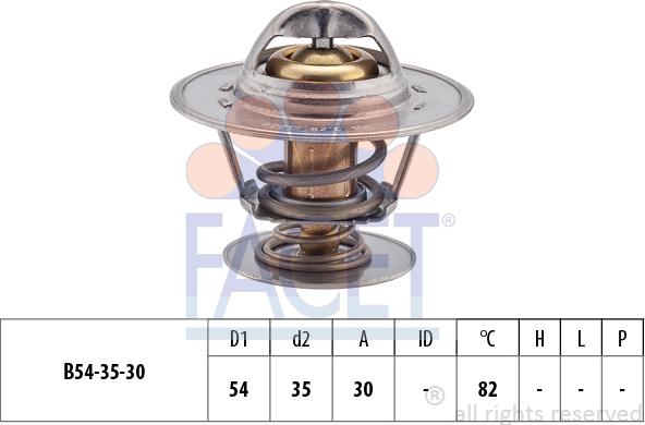 FACET 7.8221S - Termostats, Dzesēšanas šķidrums autospares.lv