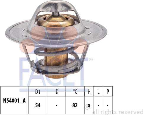 FACET 7.8273S - Termostats, Dzesēšanas šķidrums autospares.lv