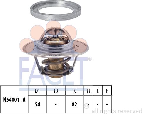 FACET 7.8740S - Termostats, Dzesēšanas šķidrums autospares.lv