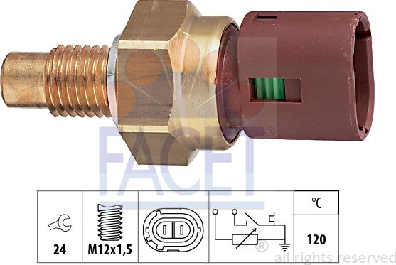 FACET 7.3549 - Devējs, Dzesēšanas šķidruma temperatūra www.autospares.lv