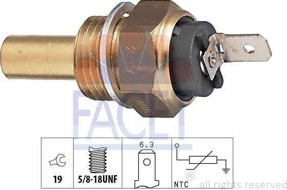 FACET 7.3047 - Devējs, Dzesēšanas šķidruma temperatūra www.autospares.lv