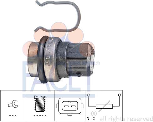 FACET 7.3086 - Devējs, Dzesēšanas šķidruma temperatūra www.autospares.lv