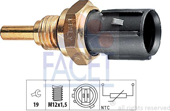 FACET 7.3198 - Devējs, Eļļas temperatūra www.autospares.lv