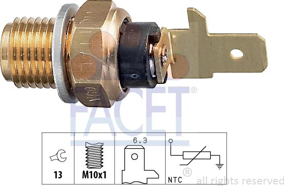 FACET 7.3154 - Devējs, Eļļas temperatūra www.autospares.lv