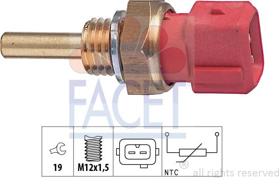 FACET 7.3155 - Devējs, Dzesēšanas šķidruma temperatūra www.autospares.lv